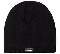 Peter Storm Men's Waterproof Knitted Beanie, Warm & Comfortable Bobble Hat, Ideal for Walking & Hiking, Cold Weather & Winter Accessories, Black, One Size