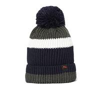 Peter Storm Men's William Waterproof Bobble Hat with Fleece Lining, Warm and Comfortable, Ideal for Winter & Cold Weather, Navy, One Size