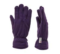 Peter Storm Unisex Double Layer Thinsulate Fleece Gloves, Winter Gloves, Purple, S/M