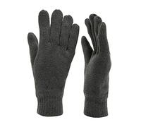 Peter Storm Unisex Double Layered Thinsulate Knit Gloves, Winter Gloves for Men and Women, Unisex Cold Weather Gloves, Grey, L