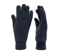 Peter Storm Unisex Double Layered Thinsulate Knit Gloves, Winter Gloves for Men and Women, Unisex Cold Weather Gloves, Navy, S/M