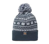 Men's Drew Fairisle Bobble Beanie, Navy One Size