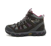 Peter Storm Women’s Arnside II Mid Walking Boot with High Traction Rubber Sole & Ankle Support, Suede (Grey, UK Footwear Size System, Adult, Women, Numeric, Medium, 4)