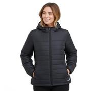 Peter Storm Women’s Blisco Jacket with Hood & 2 Pockets, Insulated, Water Repellent & Lightweight Puffer Coat (UK, Numeric, 16, Regular, Regular, Solid Black)