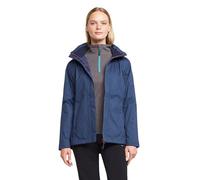 Peter Storm Women’s Glide Marl Waterproof Jacket with Rollaway Adjustable Hood, Adjustable Hem & 3 Zipped Pockets, Lined & Breathable Raincoat (UK, Numeric, 14, Regular, Regular, Blue)