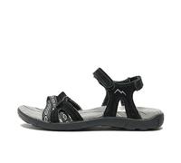 Peter Storm Women’s Lynmouth II Sandals with Durable Suede Upper and Adjustable Straps, Walking, Hiking, Sports and Outdoors Sandals (Black, UK Footwear Size System, Adult, Women, Numeric, Medium, 4)