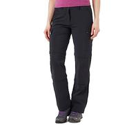 Peter Storm Women’s Ramble II Water Resistant Double Zip Off Trousers with Six Pockets, Women's Walking Trousers, Women's Hiking & Outdoor Recreation Clothing (UK, Waist & Inseam, 31, 31, Black)