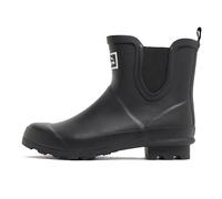 Peter Storm Women's Ankle Length Wellies with Grippy Outsoles, Waterproof, Short, Cropped Wellington Boots, Rain Boots (Black, UK Footwear Size System, Adult, Women, Numeric, Medium, 8)