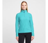 Peter Storm Women's Bracken Half Zip Fleece with Fitted Collar & Hem, Lightweight 60g Brushed Microfleece Midlayer Pullover (UK, Numeric, 14, Regular, Regular, Blue)