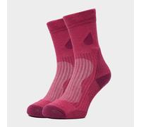 Peter Storm Women's Socks – Lightweight Outdoor Socks, Twin Pack, Coolmax, Pink S