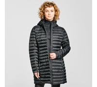 Women's Long Down Jacket - Black, Black 8