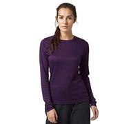 Womens Long Sleeved Thermal Crew Neck Top Purple, Purple 10