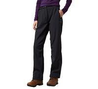 Peter Storm Women's Softshell Water Repellent Trousers with 2 Zipped Pockets, Ladies Pants, Black, 18