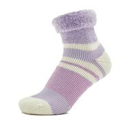 Women's Thermal Heat Trap Slipper Socks, Purple One Size
