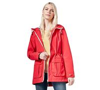 Peter Storm Women's Waterproof Weekend Jacket with Grown on Adjustable Hood and Adjustable Drawcord Waist, Womens Rain Coat (UK, Numeric, 12, Regular, Regular, Red)