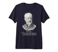 Peter Tchaikovsky Portrait Vintage Composer Classical Music Premium T-Shirt