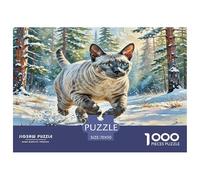 Peter The Bald Cat 1000 Pieces Animal Jigsaw Puzzles with Paper Art Creativity & Gift Giving Adult Fun Challenges 70x50cm/1000pcs