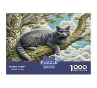 Peter The Bald Cat 1000 Pieces Animal Jigsaw Puzzles with Paper Art Creativity & Gift Giving Adults Or Families Fit Stunning Puzzle 70x50cm/1000pcs