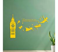 Peter The Great Bell Boy Dream Cartoon Wall Decals PVC Personalized Customization 35x56.1cm Yellow