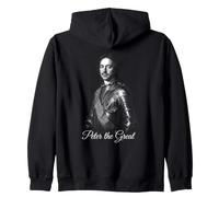 Peter The Great Russian Tsar History Portrait Zip Hoodie