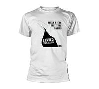 Peter & The Test Tube Babies T Shirt Banned from The Pubs Official Mens White L