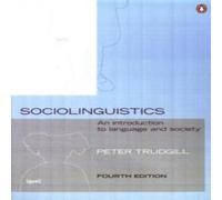 Peter Trudgill Sociolinguistics Paperback Book Peter Trudgill Multicolor