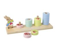 Peter Wooden Stacking Toy for 1 Year Olds - Toddler Early Development & Activity - Official Licensed Peter Rabbit Gifts by Orange Tree Toys