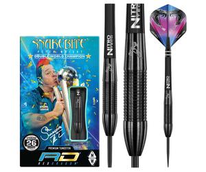 Peter Wright Snakebite 3 Black Steel Tip Darts 26g
