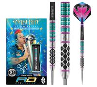 RED DRAGON Peter Wright Snakebite Supa-Venom 21 Gram Premium Tungsten Darts Set with Flights and Stems
