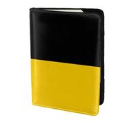 Peterborough Flag Travel Passport Holder Cover Wallet Leather Case Travel Essentials Luggage Accessories, Flag Of The Canton Of Saxony-Anhalt, One Size, Contemporary