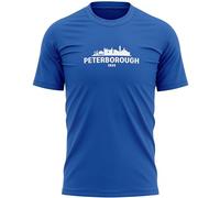 Peterborough Skyline Mens T Shirt Football Fan United Supporters Tee, XL, Royal