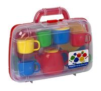 Peterkin Children's Tea Set Carry Case in Primary Colours,Assorted,31 x 26 x 9 cm