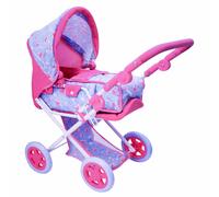 DOLLSWORLD CLASSIC from Peterkin | Deluxe Doll's Pram | Deluxe folding pram with removable moses carrier with canopy, for dolls up to 46cm (18") | Dolls & Accessories | Ages 3+