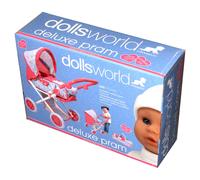 Peterkin Dolls World Deluxe Baby Doll Pram Pushchair Carrier Adjustable 3+