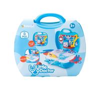 PETERKIN | Little Doctor Carry Case Toy | 19 piece, brightly coloured, plastic doctor's set in a sturdy 24cm carry case | Roleplay Toys | Ages 3+