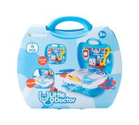 PETERKIN | Little Doctor Carry Case Toy | 19 piece, brightly coloured, plastic doctor's set in a sturdy 24cm carry case | Roleplay Toys | Ages 3+