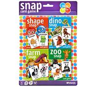 PETERKIN | Play & Learn - SNAP Card Game - match and snap to win! | Multi-pack of 4 | Card Games | Pre-School Games | Educational Games | Ages 3+