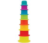 PETERKIN | Play & Learn - STACKY - multicoloured stacking cups | Stack, scoop and pour! | Pre-school Toys | Sand & Water Toys | Ages 12m+
