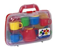 Peterkin Children's Tea Set in Carry Case – Primary Colours, Assorted, 31 x 26 x 9 cm