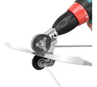 PETERONG - Upgraded Electric Drill Plate Cutter - Efficiently Cut Flat Sheet Metal Cutting Attachment with Adapter, Cuts 20-30 GA Sizes of Iron, Steel, Tin, Aluminum
