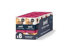 Peter's Yard Sourdough Crackers, Pink Peppercorn, Great with Chutney and Cheese, High Fibre, Natural Ingredients, Low Sugar 90g x 8