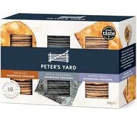 Peter's Yard Sourdough Crackers Selection Box for Cheese, 3 Varieties, Great as a Gift, Premium Quality, High Fibre, All Natural, Poppy Seed, 270 g