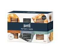 Peter's Yard Sourdough Crackers Selection Box for Cheese, 3 Varieties, Great Gift, Premium Quality, High Fibre, All Natural, Rosemary Charcoal, 270 g