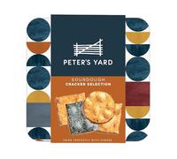 Peter's Yard Sourdough Crackers Selection Tin, Great with Chutney and Cheese, High Fibre, Natural Ingredients, Low Sugar, Contains 4 x Cracker Sleeves.