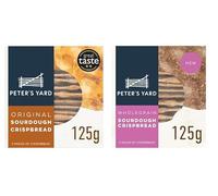 Peter's Yard Sourdough Crispbread, Original and Wholegrain Varieties, 125g.