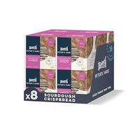 Peter's Yard Wholegrain Sourdough Crispbread, Under 40 Calories, High Fibre, Natural Ingredients, Low Sugar, Pack of 125g x 8
