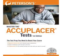 Peterson's Master the ACCUPLACER Tests Paperback Book Peterson's Multicolor