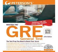 Peterson's Master the™ GRE® General Test Paperback Book Peterson's Multicolor