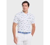 Pete'S Camera Print Polo In Bright White