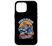 Pete's Garage Hotrod Classic Car Design for the Name Pete Case for iPhone 16 Pro Max
